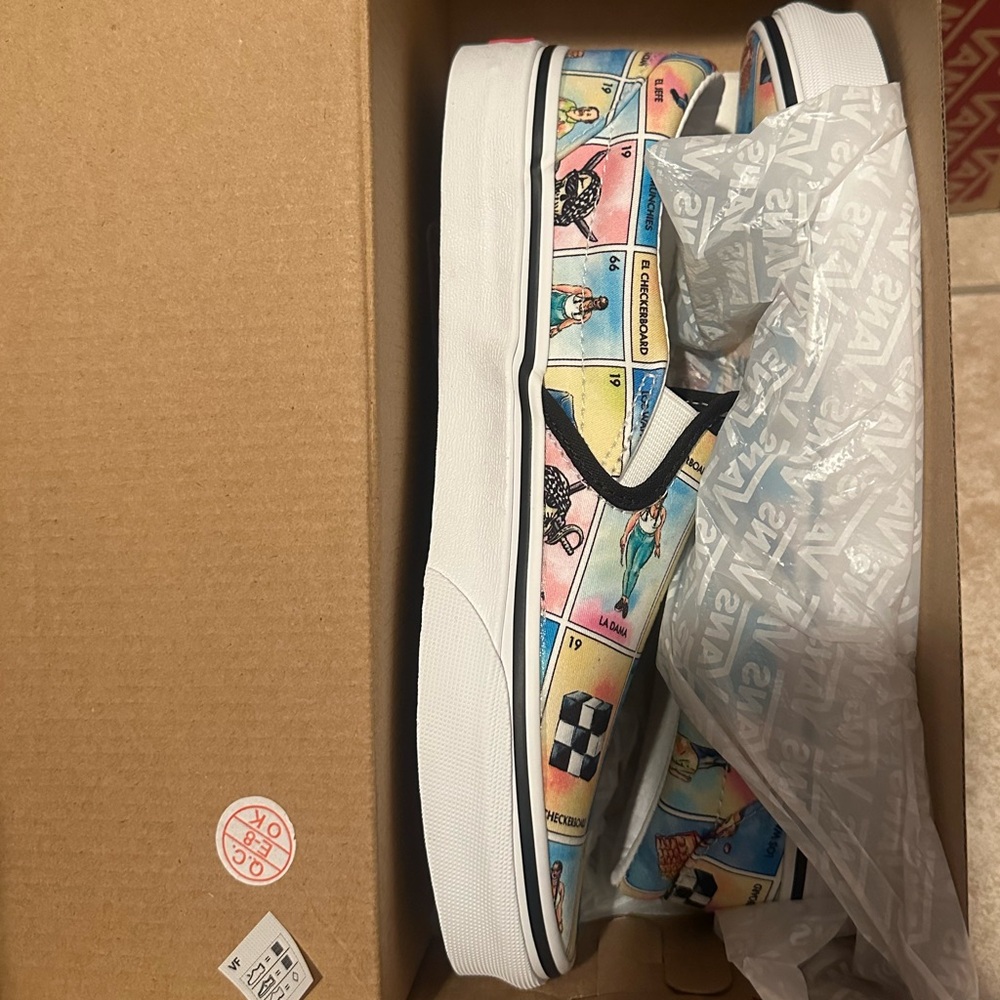 Vans slip on lotería